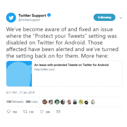 Twitter ispavio grešku zbog koje su privatni tvitovi korisnika Androida godinama bili javni