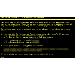 Ransomware Petya se vratio kao ransomware GoldenEye