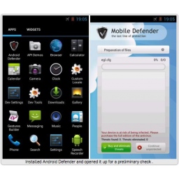 Scareware za mobilne telefone: Android Defender
