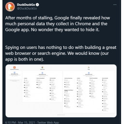 DuckDuckGo prozvao Google da špijunira korisnike