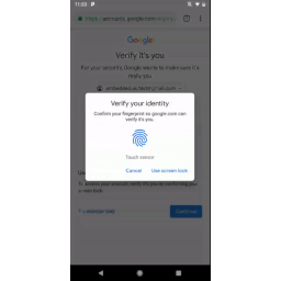 Korisnici Androida sada se mogu prijaviti na Google nalog pomoću otiska prsta