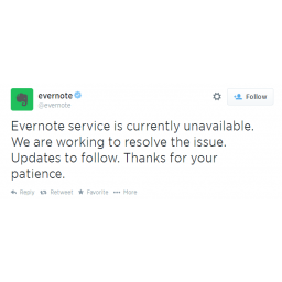 DDoS napad na Evernote