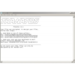Objavljen besplatni dekripter za žrtve ransomwarea Thanatos