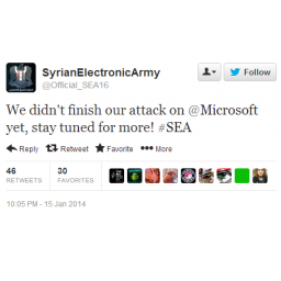 Microsoft potvrdio da su sirijski hakeri kompromitovali email naloge zaposlenih, SEA najavljuje nove napade