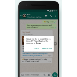 WhatsApp ima novu opciju za brzu proveru informacija iz prosleđenih poruka